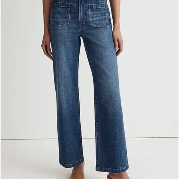 NWT Madewell The Perfect Vintage Wide-Leg Jean Patch Pocket Edition Size 30 - Picture 3 of 8